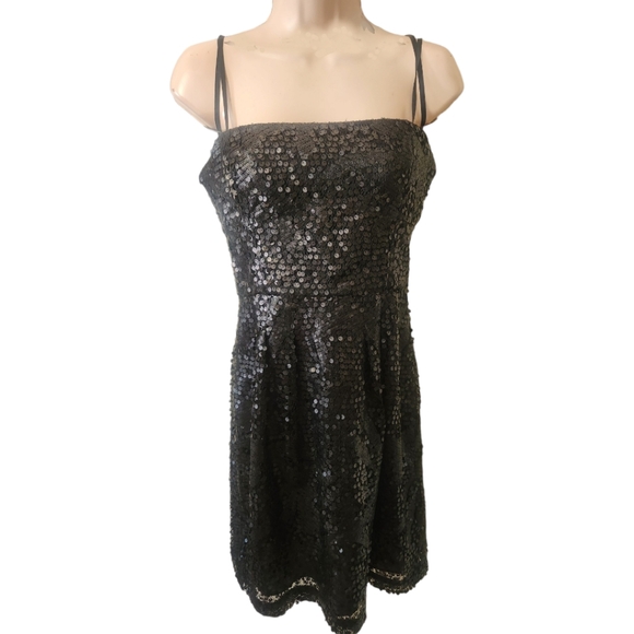 BCBGMAXAZRIA "Carole" Strapless Sequined Cocktail Dress - Size 6 - Picture 3 of 10